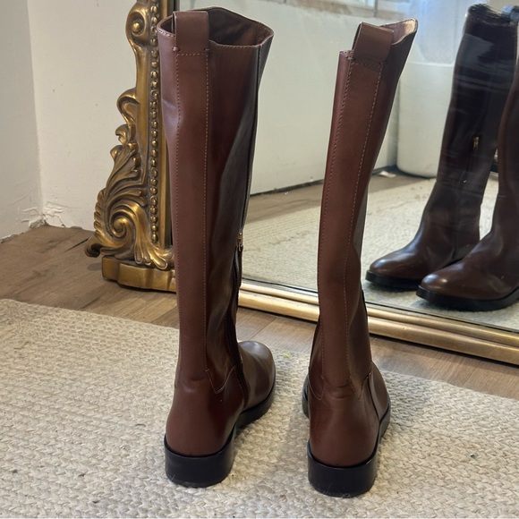Tory Burch Riding Boots Leather Knee High Palissandro Brown Women's 11 - Picture 4 of 7